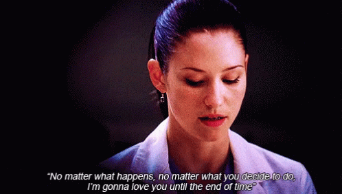 Lexie de Grey's Anatomy diz "Não importa o que acontecer ou o que você decidir, vou te amar até o final dos dias."