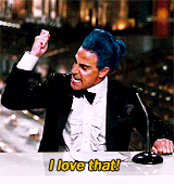 As a commentator in one of the movies, Caesar Flickerman says, I love that