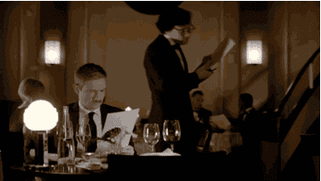 Sherlock as a waiter