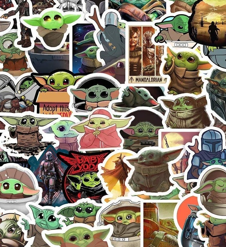 stickers or both yoda and grogu