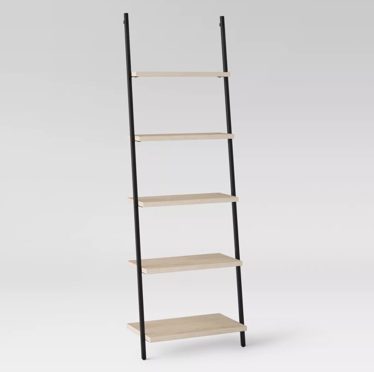 Tall leaning ladder bookshelf