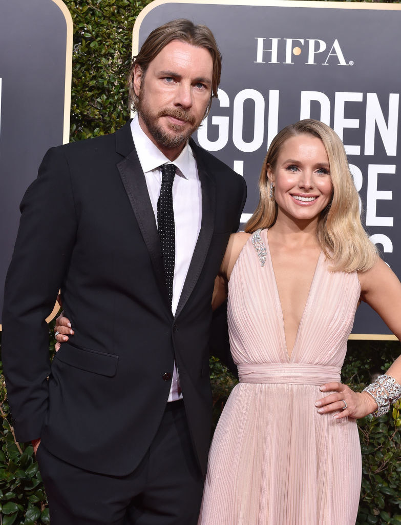Dax Shepard (L) and Kristen Bell attend the 76th Annual Golden Globe Awards