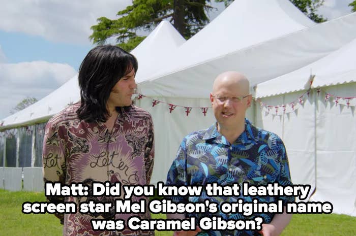 Matt says, Did you know that leathery screen star Mel Gibson's original name was Caramel Gibson?