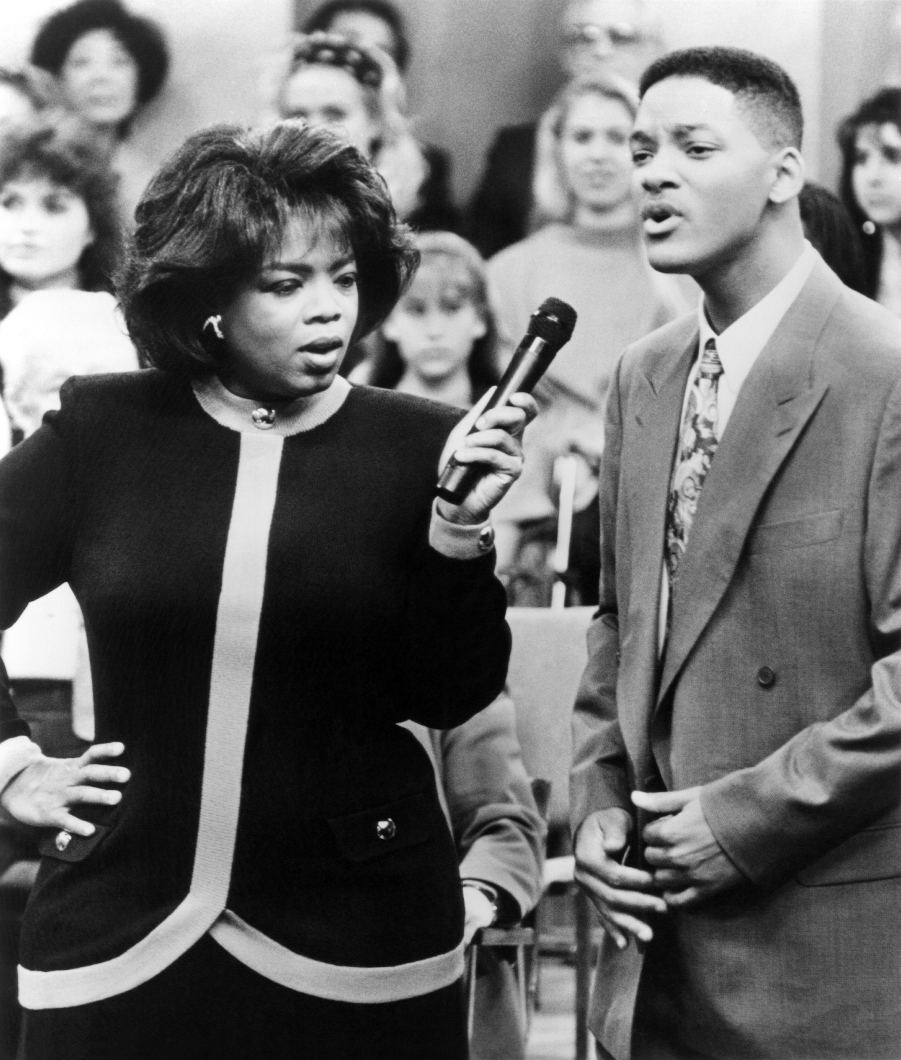 Oprah interviewing Will&#x27;s character in a scene from the episode