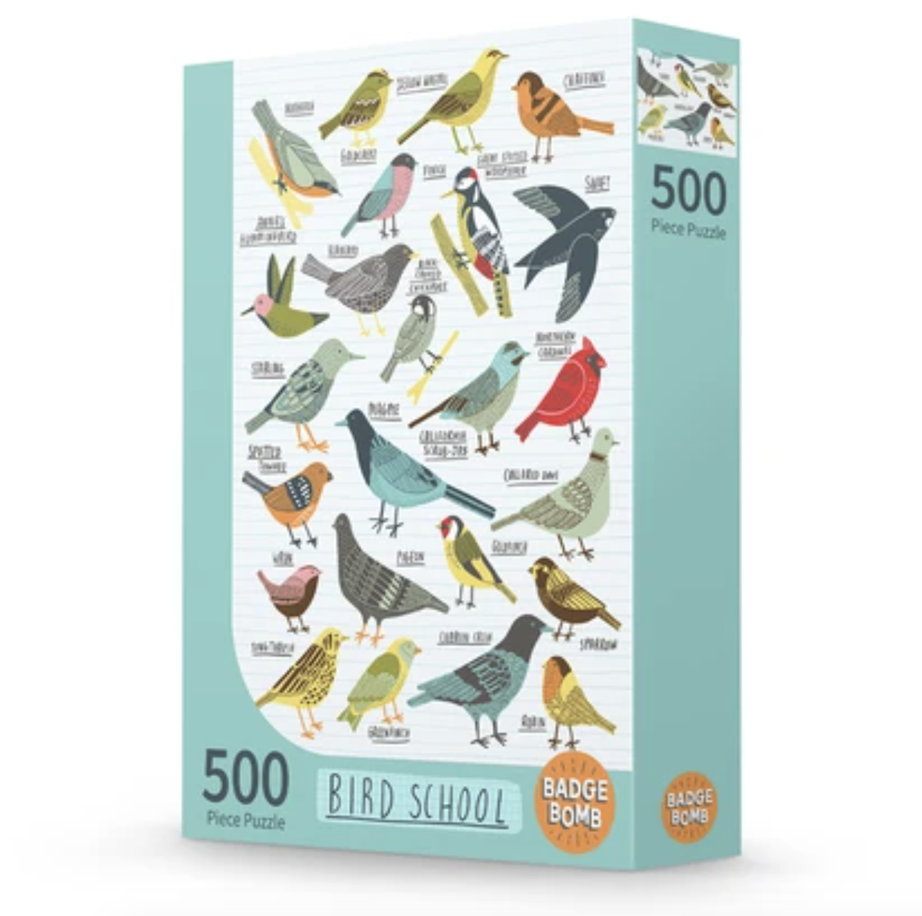 The box of the Bird School puzzle