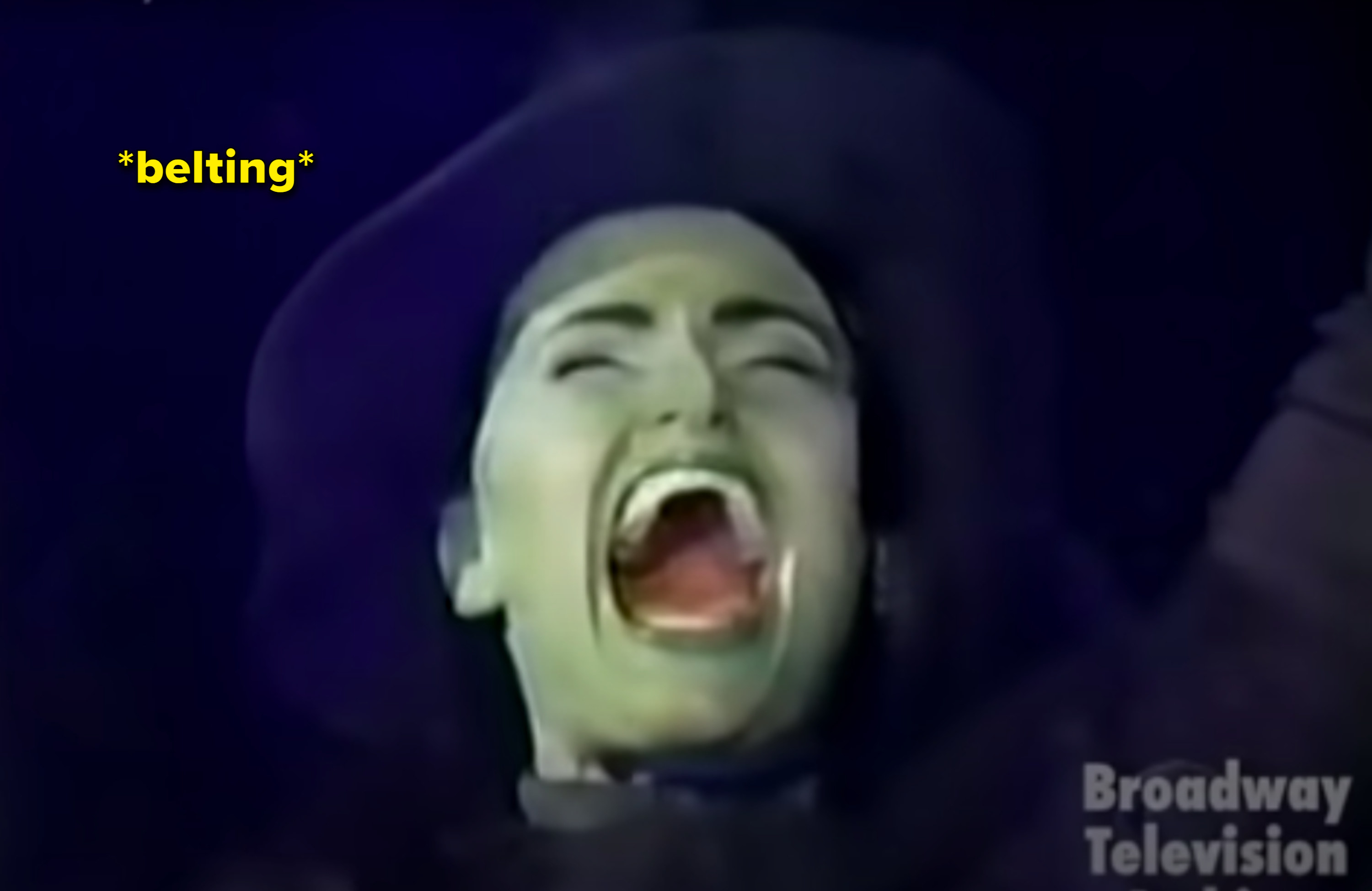 Elphaba belting her song