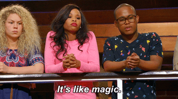 GIF from the show &quot;MasterChef&quot; of someone saying, &quot;It&#x27;s like magic.&quot;