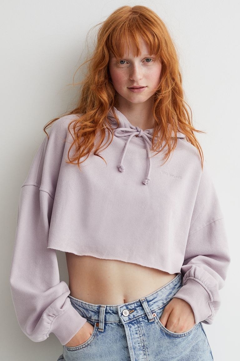 Crop hotsell top hoodies