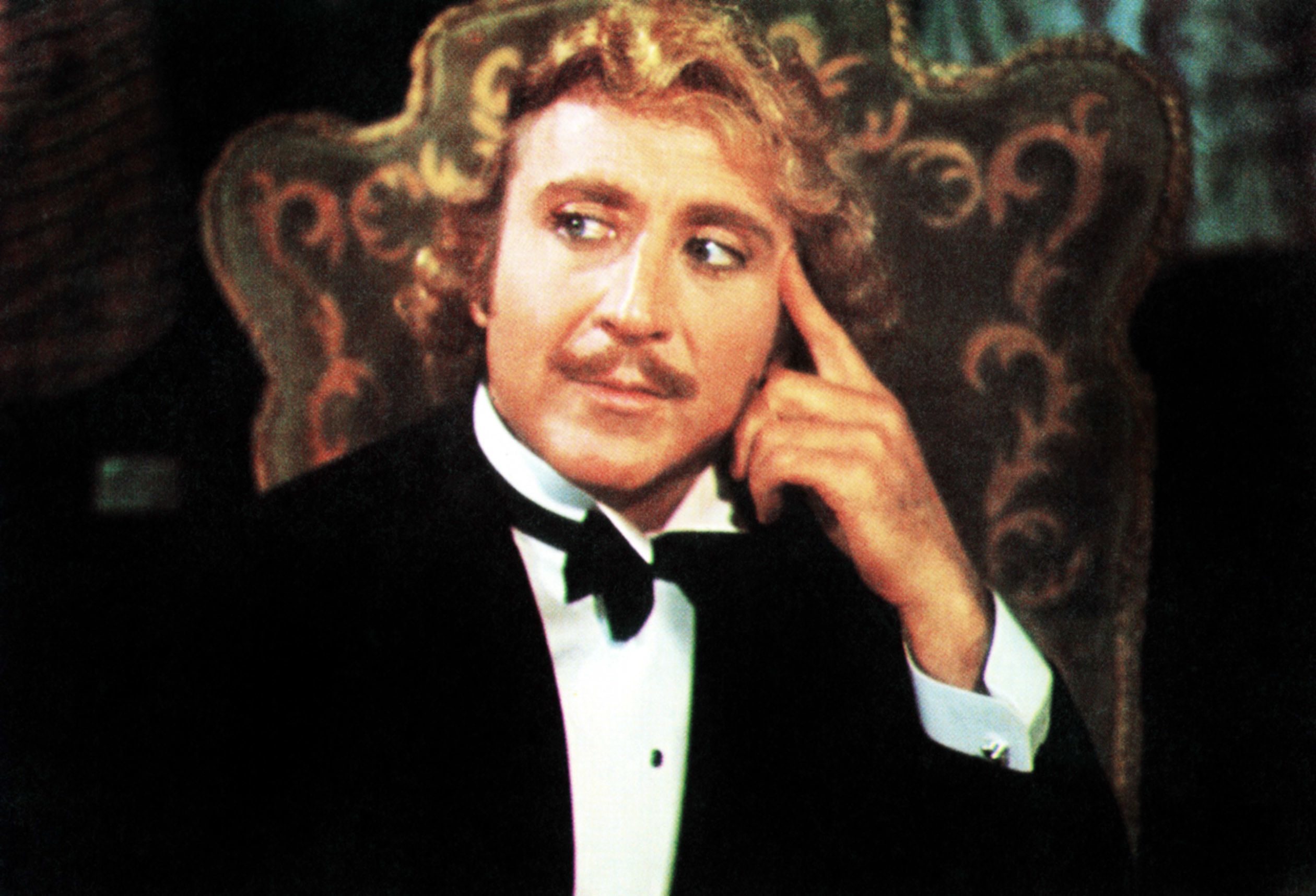 Gene Wilder as Young Frankenstein looking suave in a tuxedo