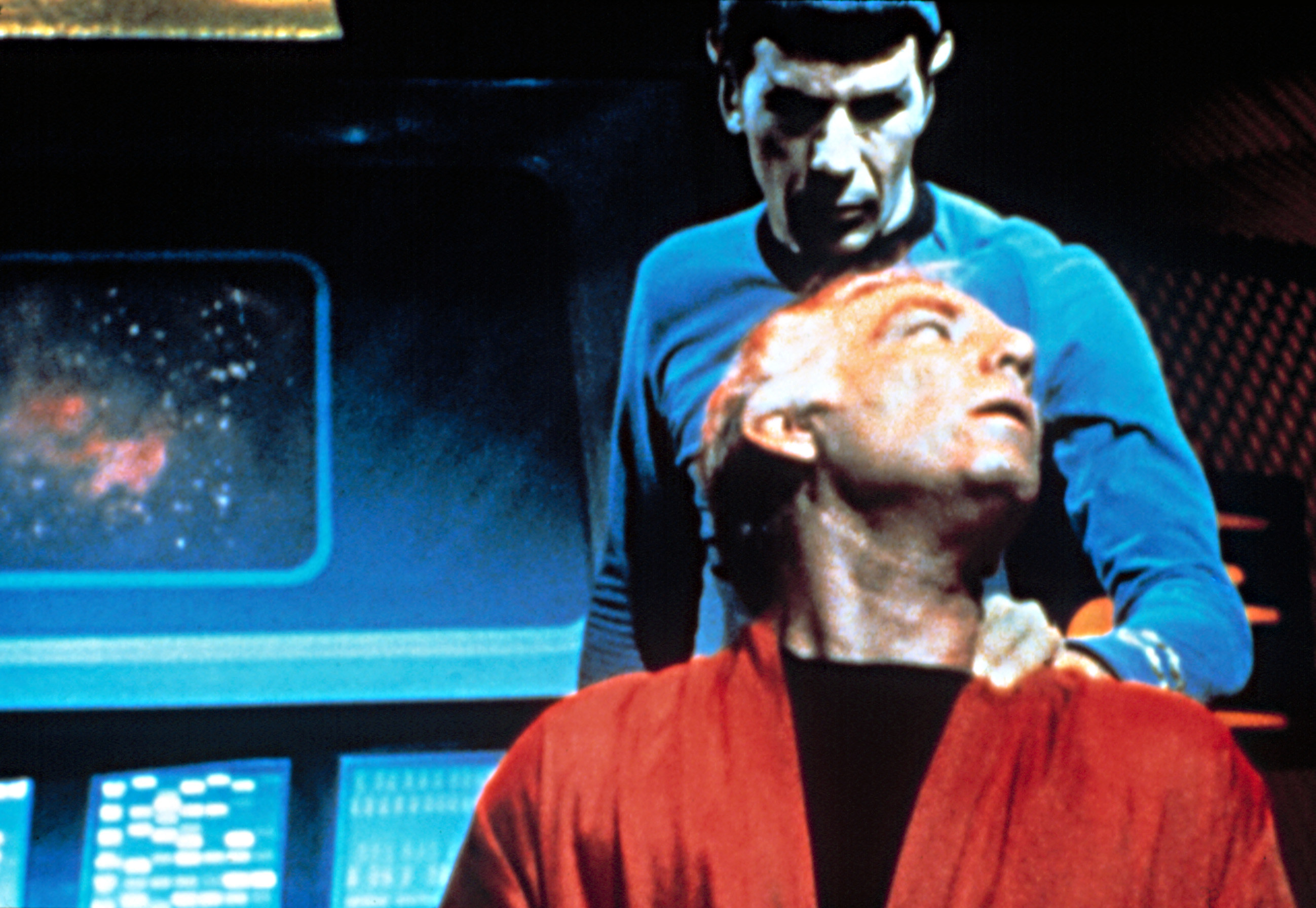 Spock administers the Vulcan nerve pinch