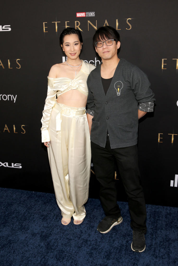 Yung Lee and Meng&#x27;er Zhang on the red carpet for &quot;Eternals&quot;