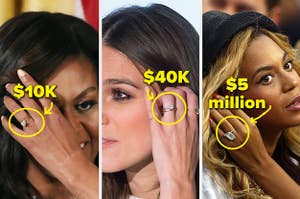 Michelle Obama's $10K ring, Keira Knightley's $40K ring, Beyoncé's $5 million ring
