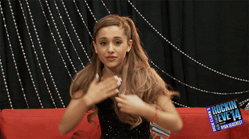 Ariana blowing kisses on red carpet