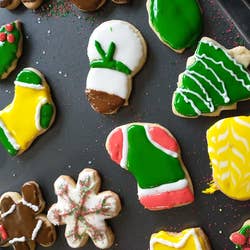 A reviewer's photo of sugar cookies they made from a recipe in the cookbook