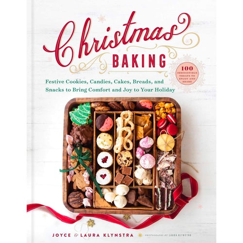 The cookbook Christmas Baking, which features a box of various Christmas desserts on the front