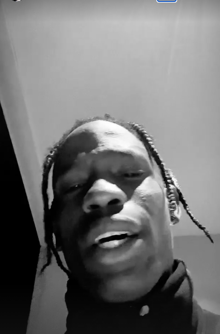 Screenshot of Travis&#x27;s IG story video