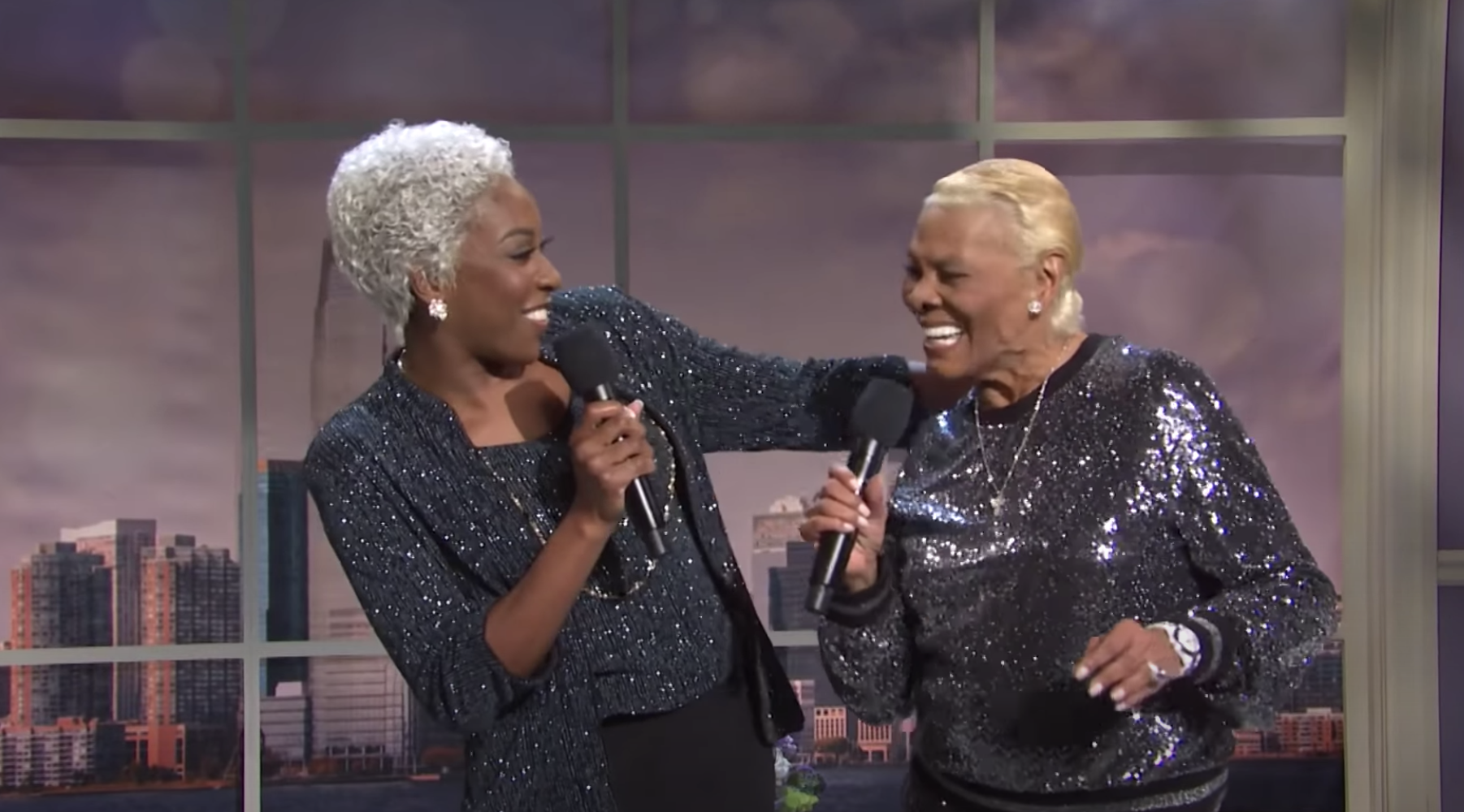 &quot;Dionne&quot; and Dionne&quot; singing together and smiling
