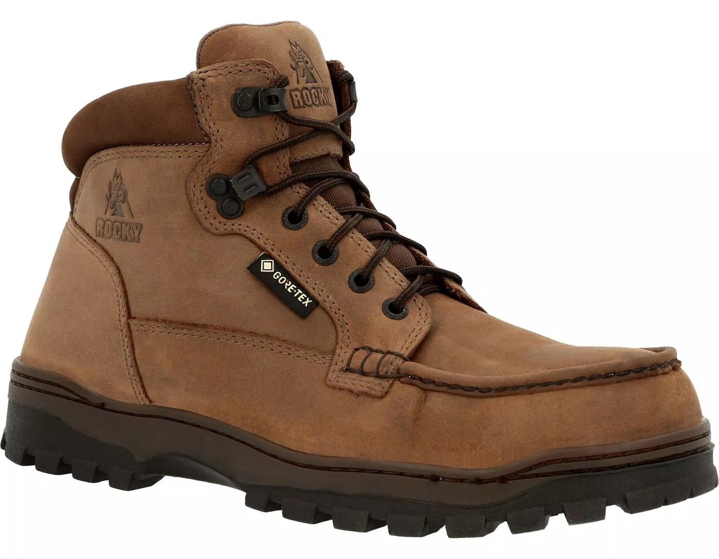 Work boots in light brown