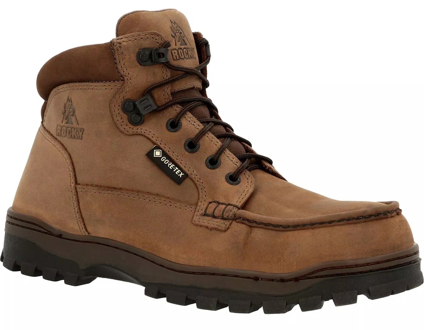 Work boots in light brown