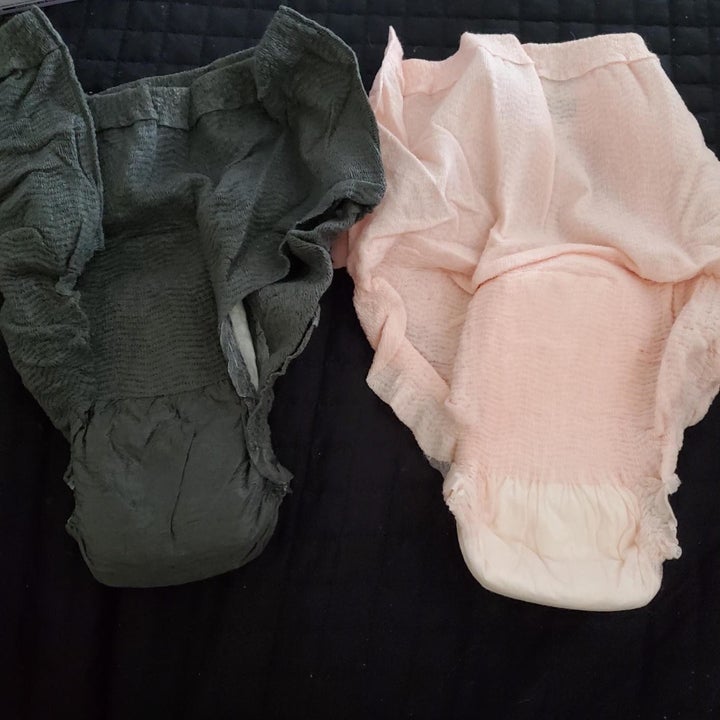 reviewer image of black and pink underwear