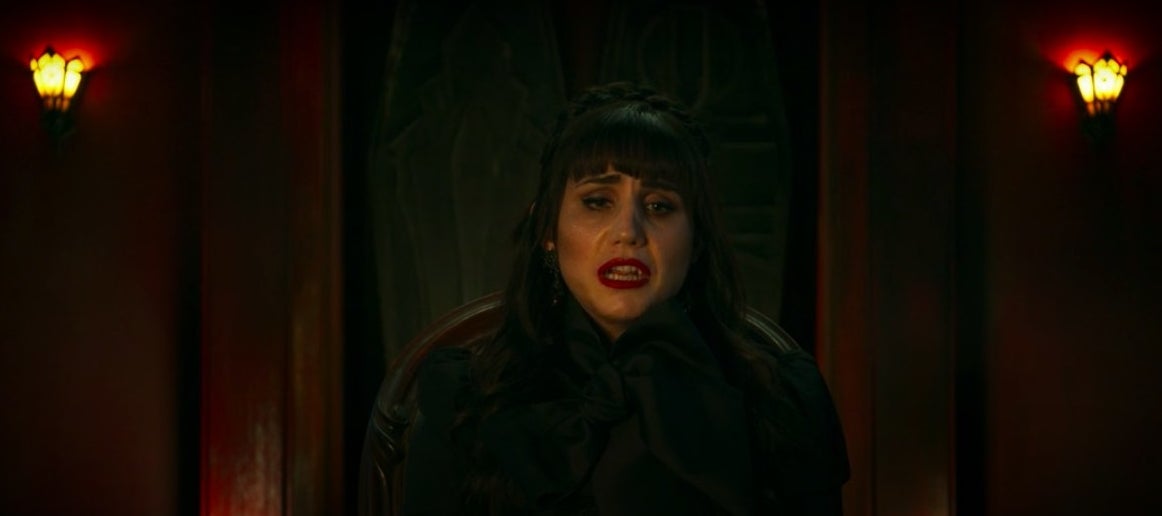 Nadja talking to the camera in &quot;What We Do in the Shadows&quot;