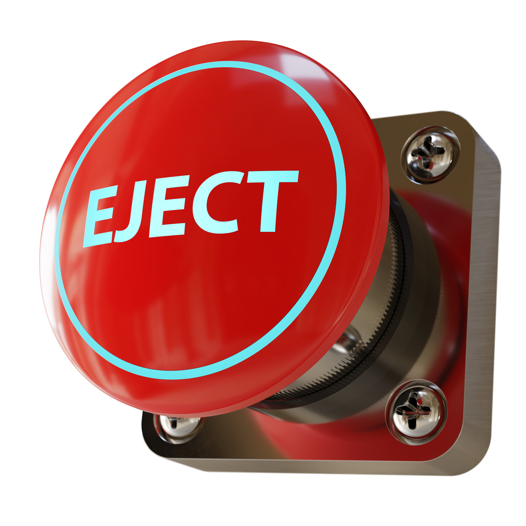 A red eject button