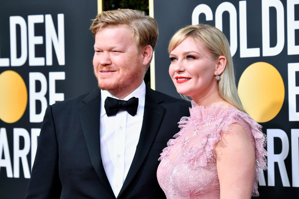 (L-R) Jesse Plemons and Kirsten Dunst attend the 77th Annual Golden Globe Awards