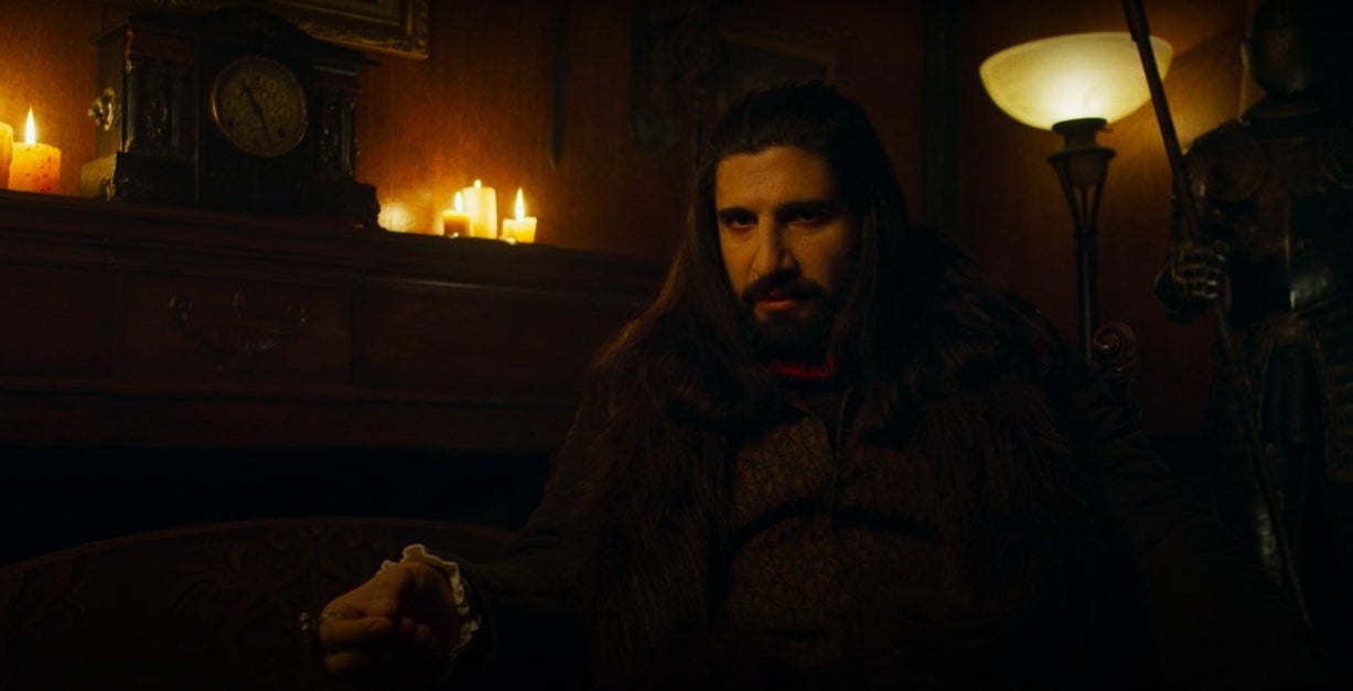 Nandor talking to the camera in &quot;What We Do in the Shadows&quot;