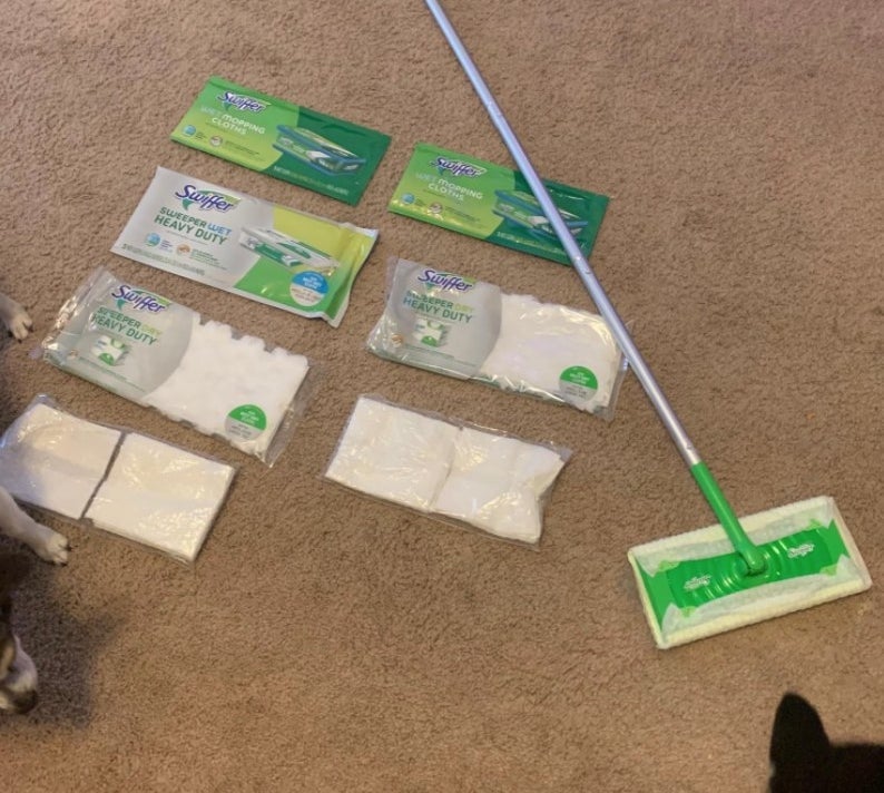 A Swiffer and replacements in a reviewer&#x27;s home