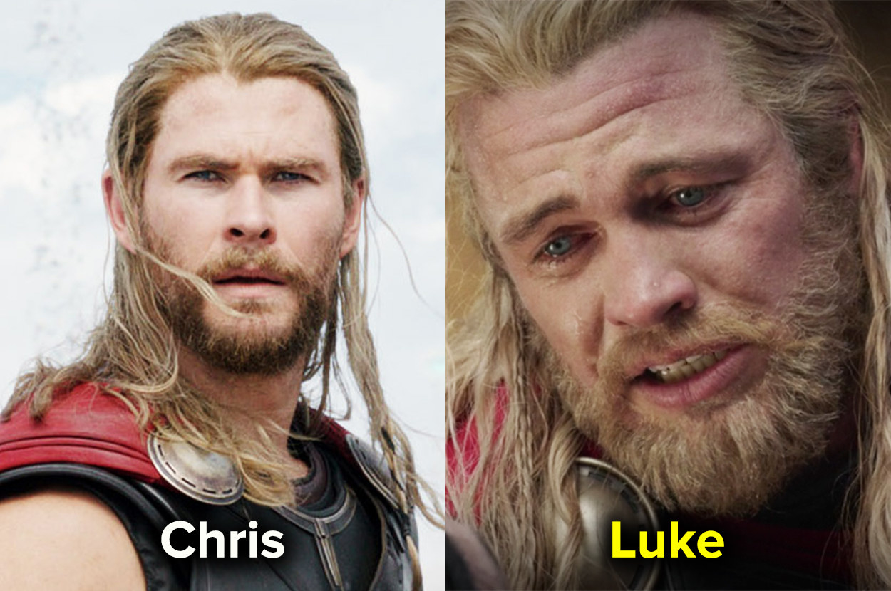 Chris and Luke as Thor