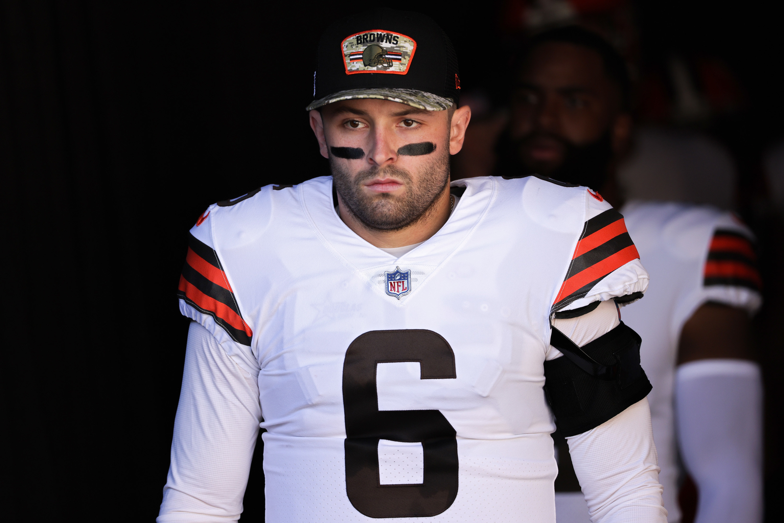 Baker Mayfield in a Cleveland Browns uniform