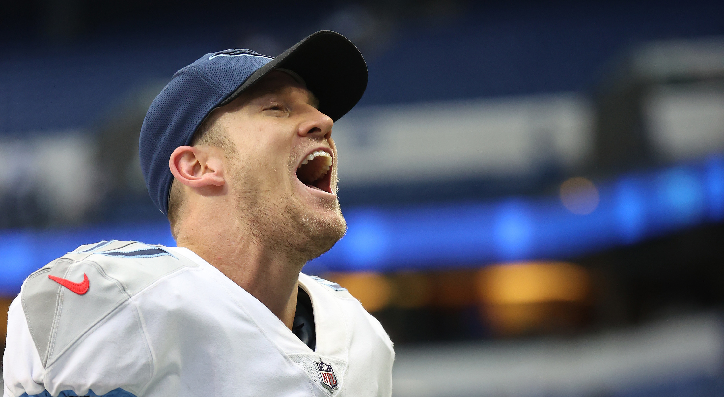 Ryan Tannehill in a Titans uniform