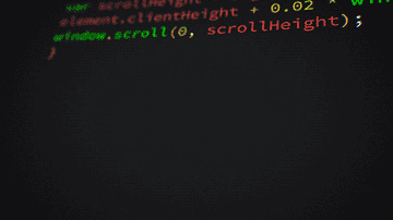 HTML codes appear on the screen in multiple colors