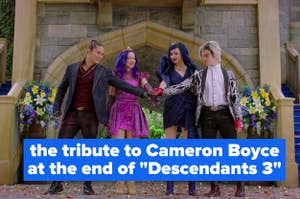 the tribute to Cameron Boyce at the end of "Descendants 3"