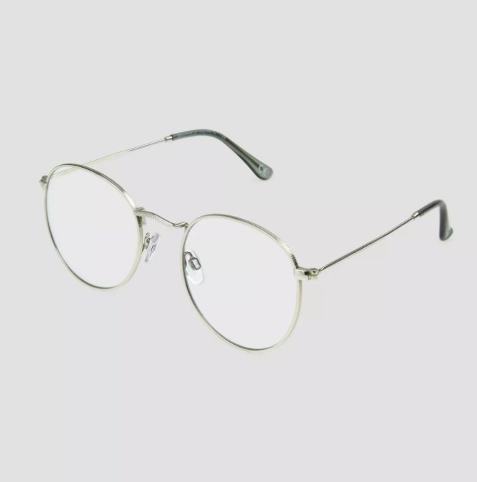The white wire frame glasses