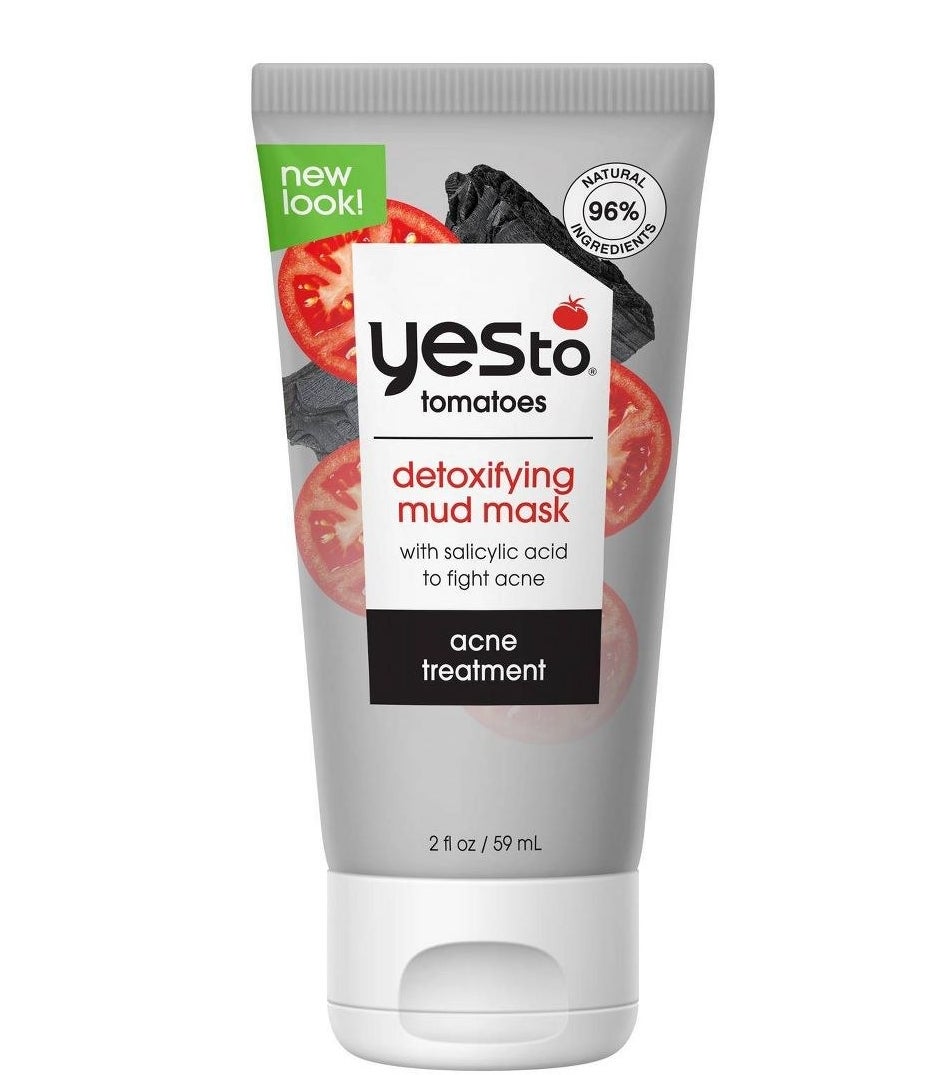 The Yes to Tomatoes detoxifying charcoal mud face mask