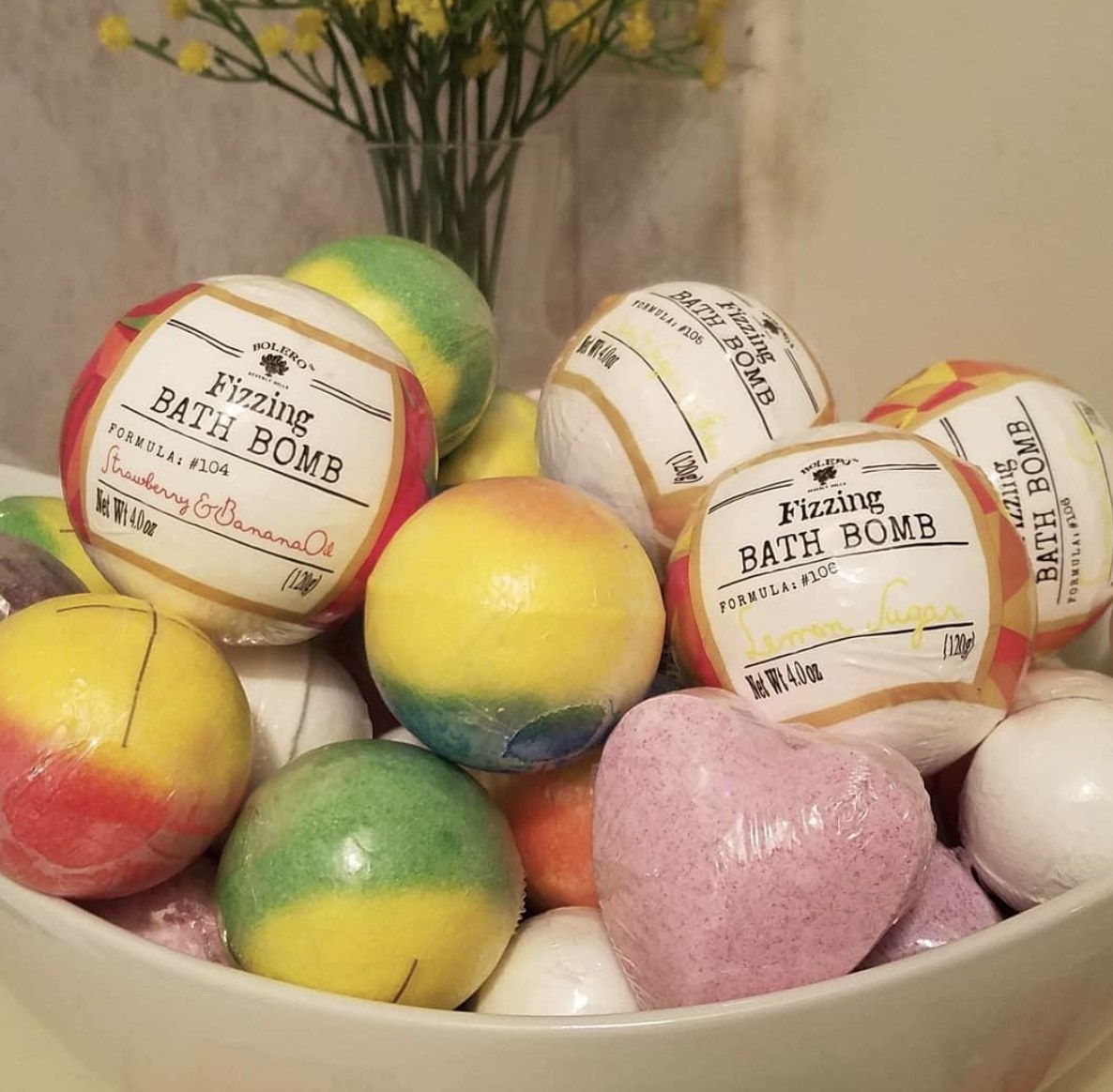 bolero fizzing bath bomb