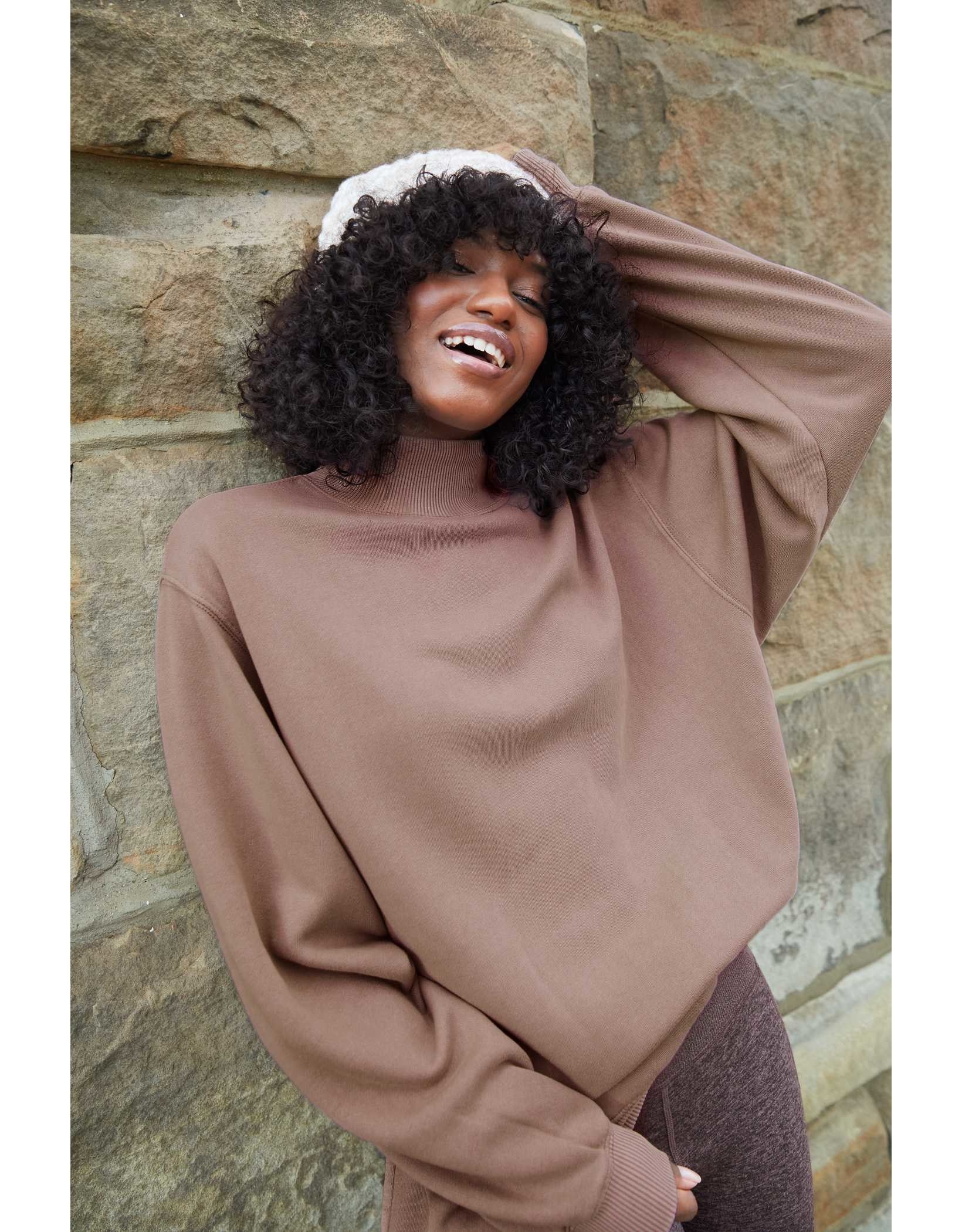 aerie the sweat everyday turtleneck sweatshirt