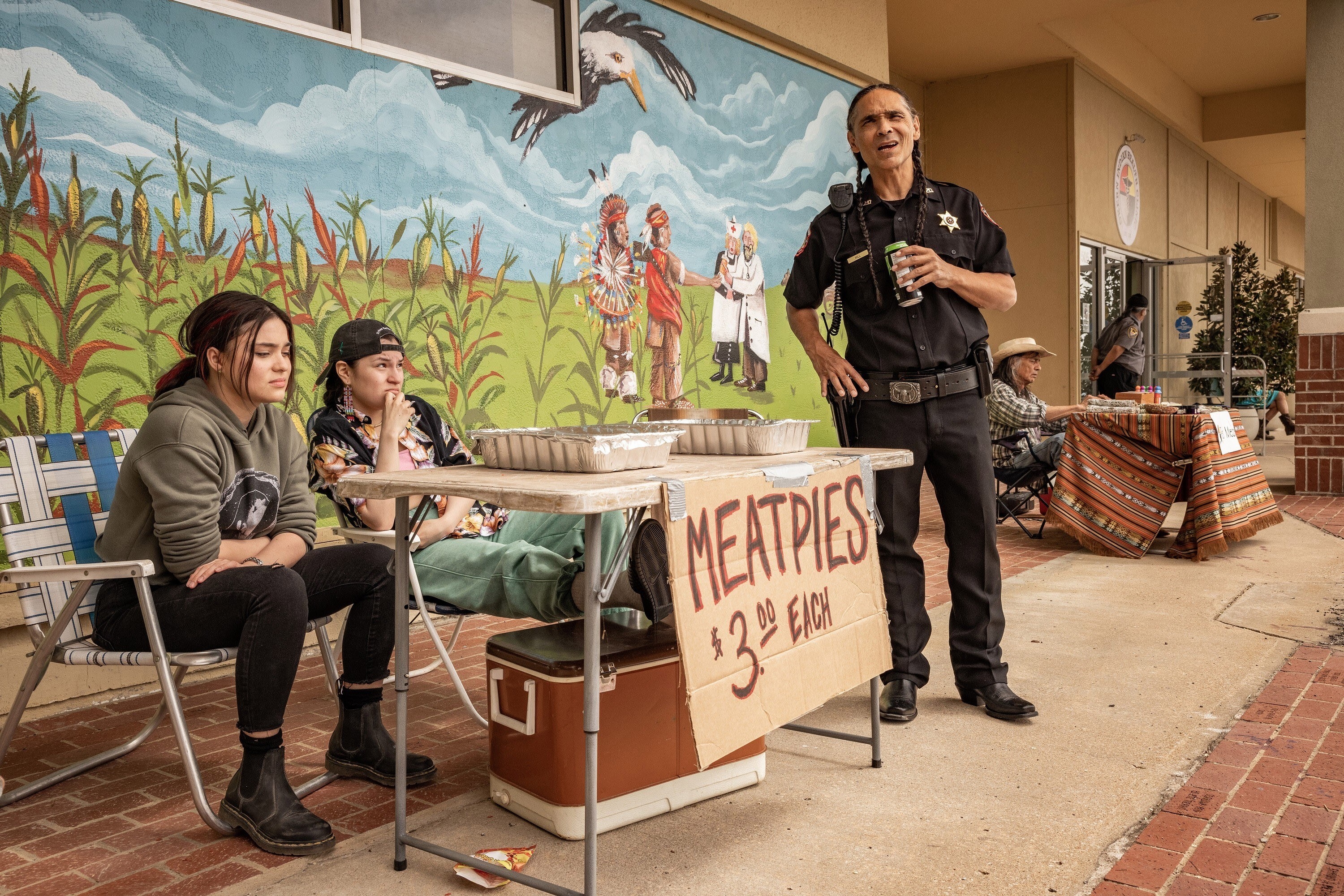 Devery Jacobs, Paulina Alexis and Zahn McLarnon in Reservation Dogs