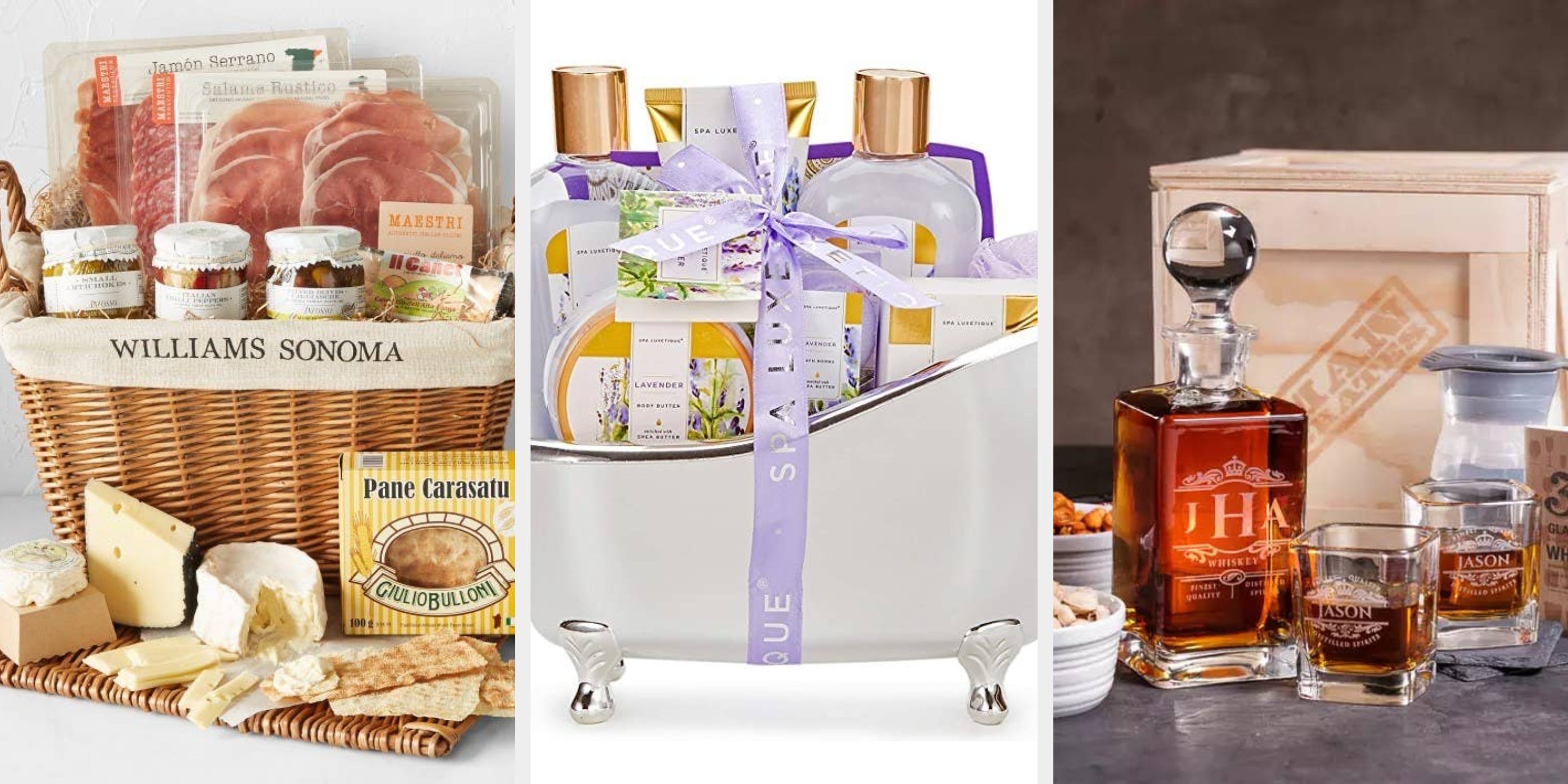 🔥Large Make Your Own Hamper Set Kit Wicker Wine Food Basket Christmas Gift  Home