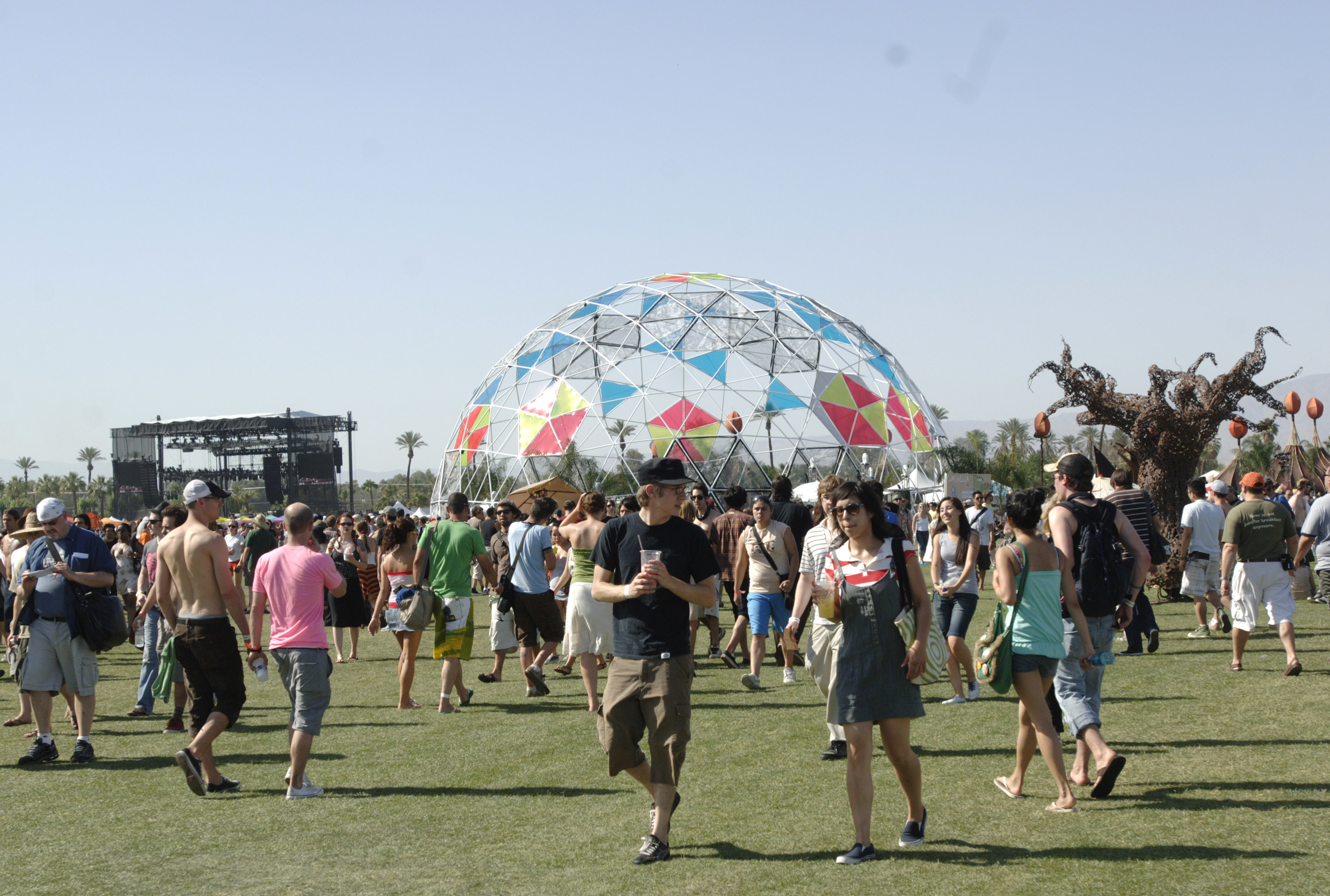 Concert-goers at Coachella