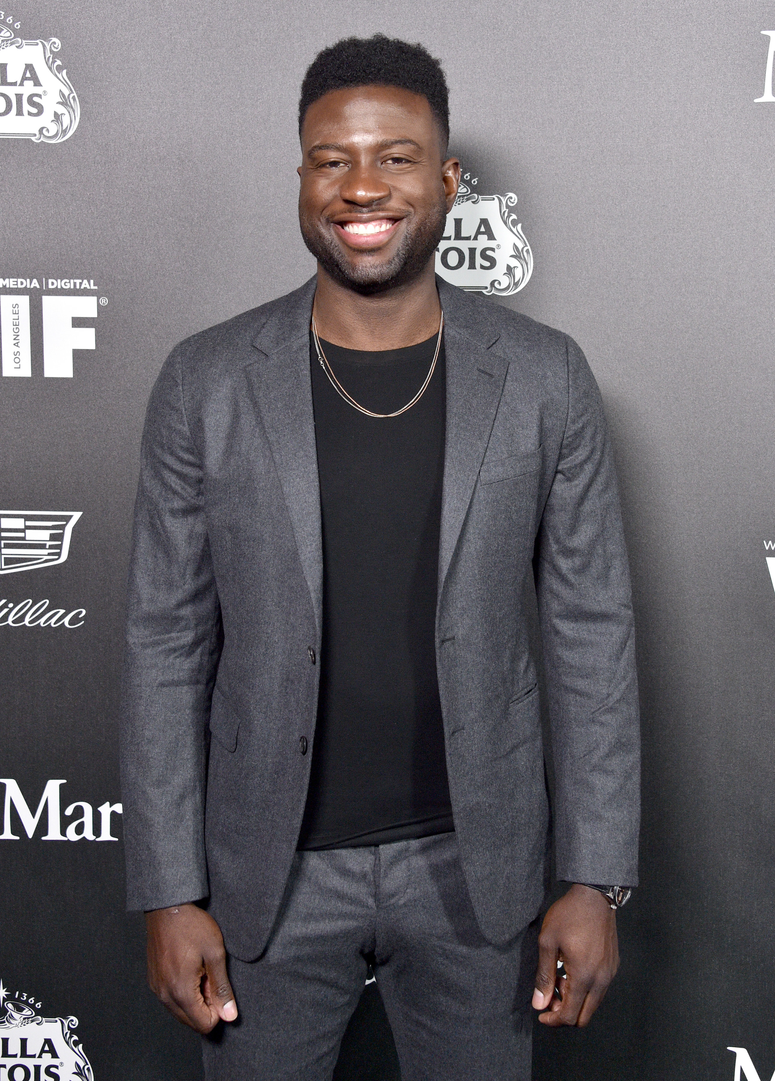 Sinqua Walls attends the 13th Annual Women In Film Female Oscar Nominees Party at Sunset Room Hollywood on February 07, 2020 in Hollywood, California.