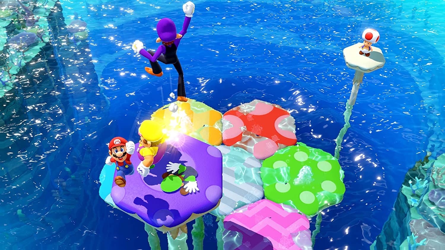 mario and friends play a game