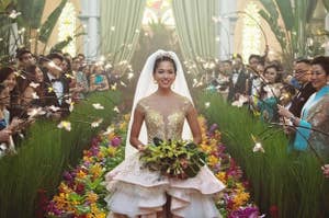 the extravagant wedding in "Crazy Rich Asians"