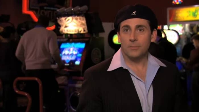 Michael dressed as &quot;Date Mike&quot; at an arcade in &quot;The Office&quot;