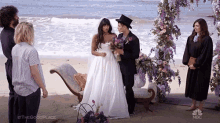 Jason and Tahani&#x27;s wedding on the beach