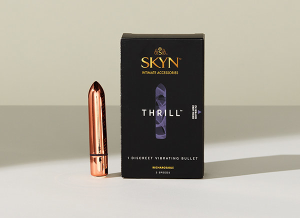 Product shot of the SKYN Thrill Vibrating Bullet Massager