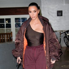 Kim Kardashian walking outside