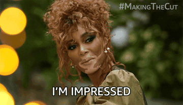 A gif of Winnie Harlow saying &quot;I&#x27;m impressed&quot;
