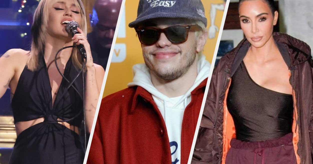 Miley Cyrus Trolled Pete Davidson About Those PDA Pics With Kim Kardashian While Serenading Him On TV